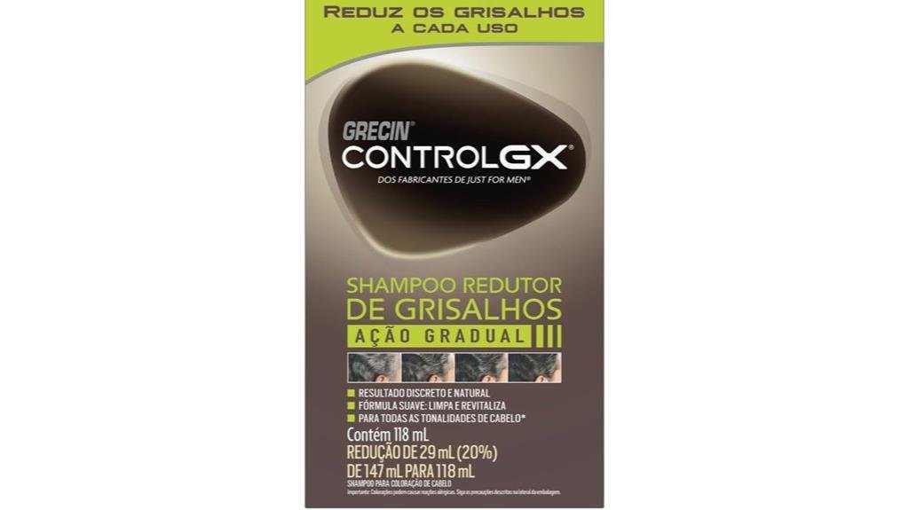 shampoo redutor de cabelo grisalho
