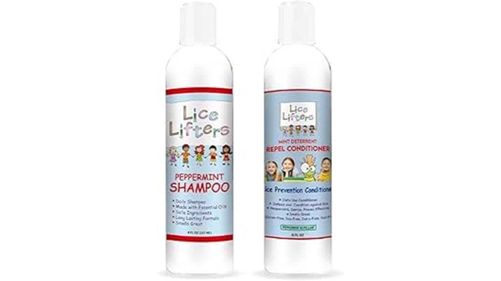 shampoo e condicionador para prevenção de piolhos